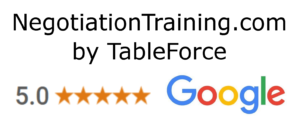 Google 5 star rated negotiation training