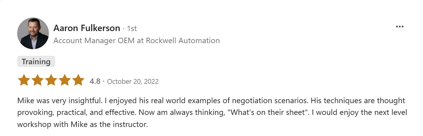 mike inman,negotiation expert,negotiation trainer,negotiation keynote speaker,negotiation skills trainer