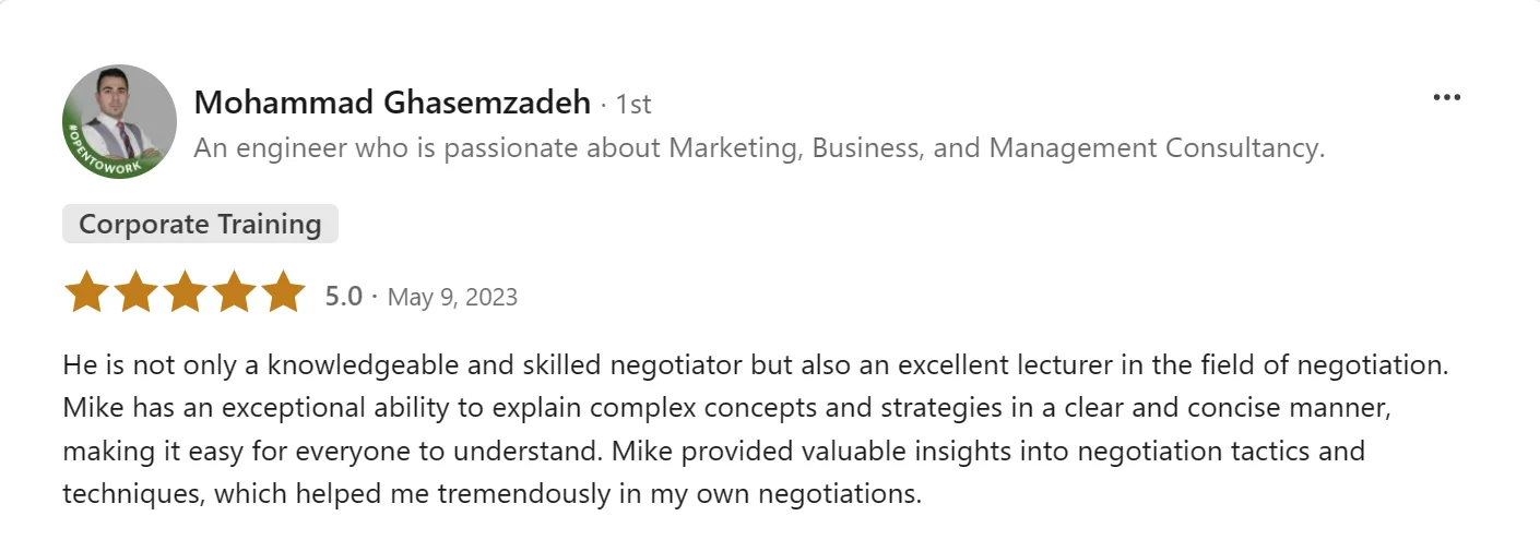 mike inman,negotiation expert,negotiation trainer,negotiation keynote speaker,negotiation skills trainer